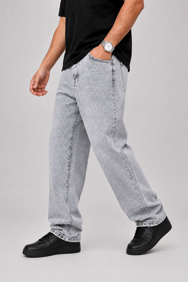 Baggy Fit Jeans — Cement Grey
