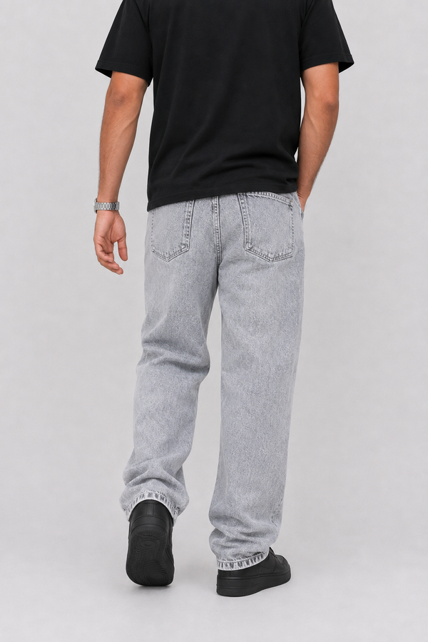 Baggy Fit Jeans — Cement Grey