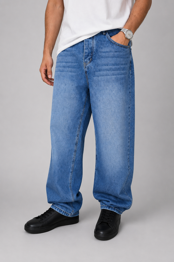 Baggy Fit Jeans — Daylight Blue