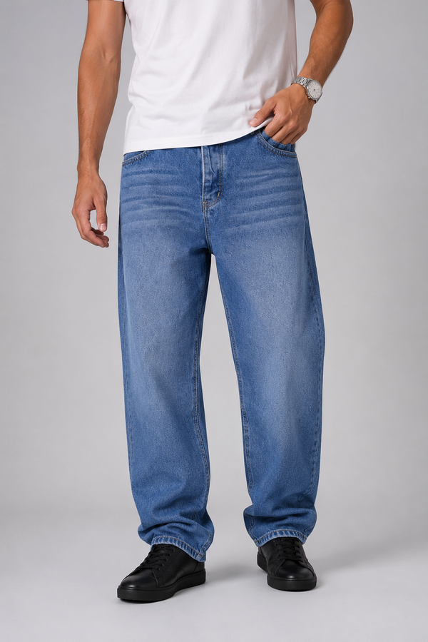 Baggy Fit Jeans — Daylight Blue