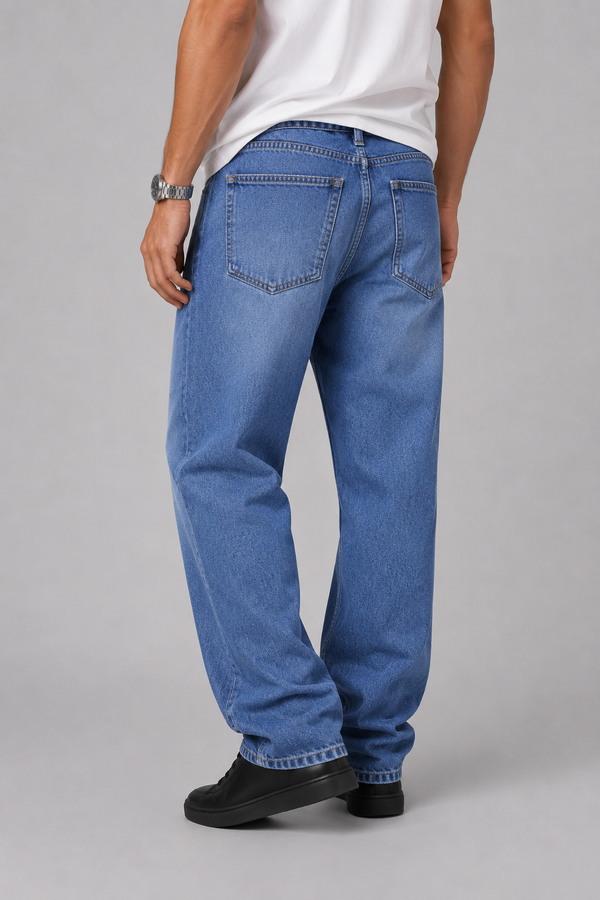 Baggy Fit Jeans — Daylight Blue