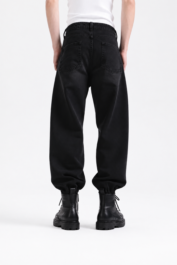 Super Baggy Jeans — Smoke Black
