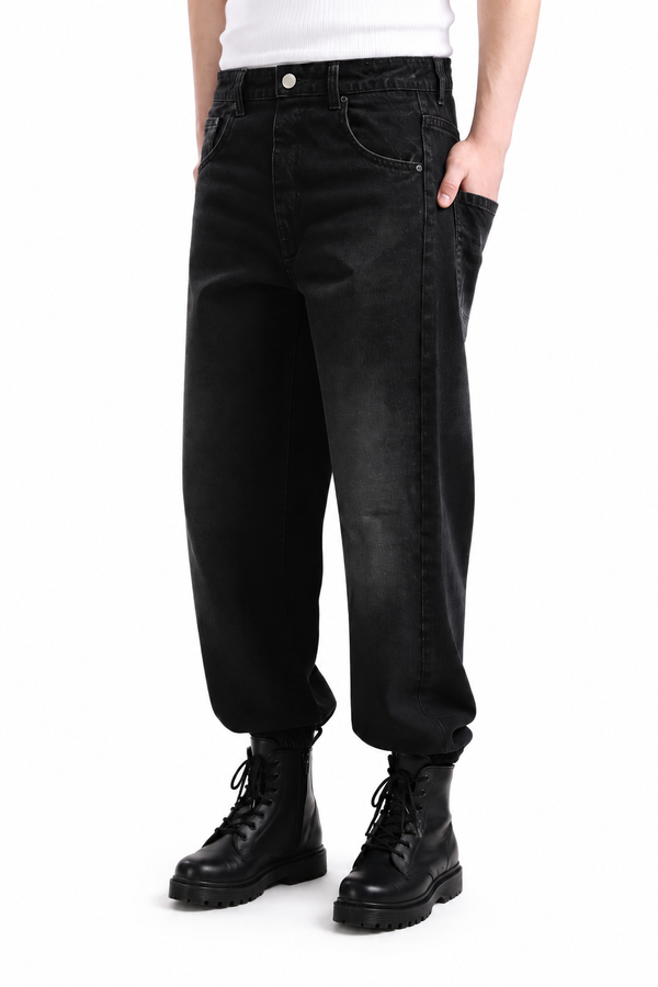 Super Baggy Jeans — Smoke Black