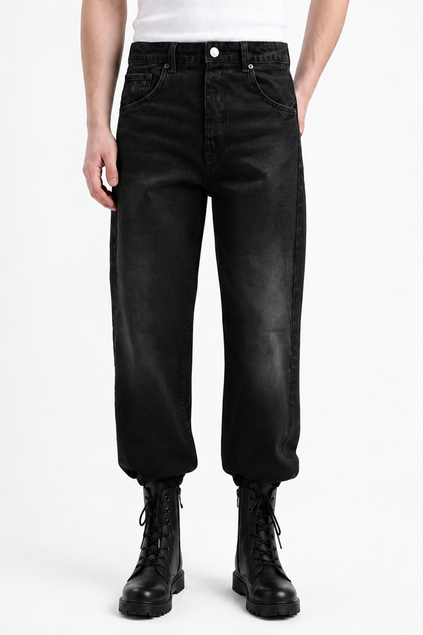 Super Baggy Jeans — Smoke Black