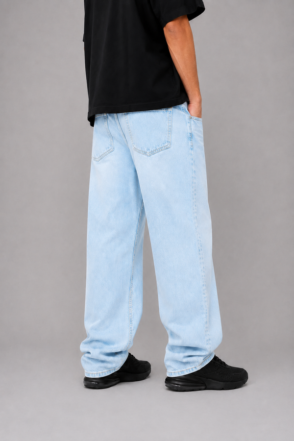 Baggy Fit Jeans — Ice Blue