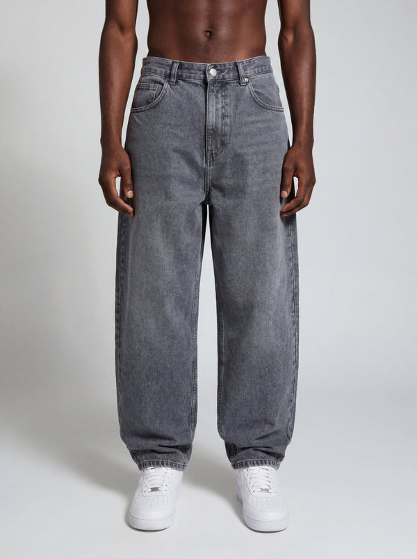 Super Wide-Leg Solid Baggy