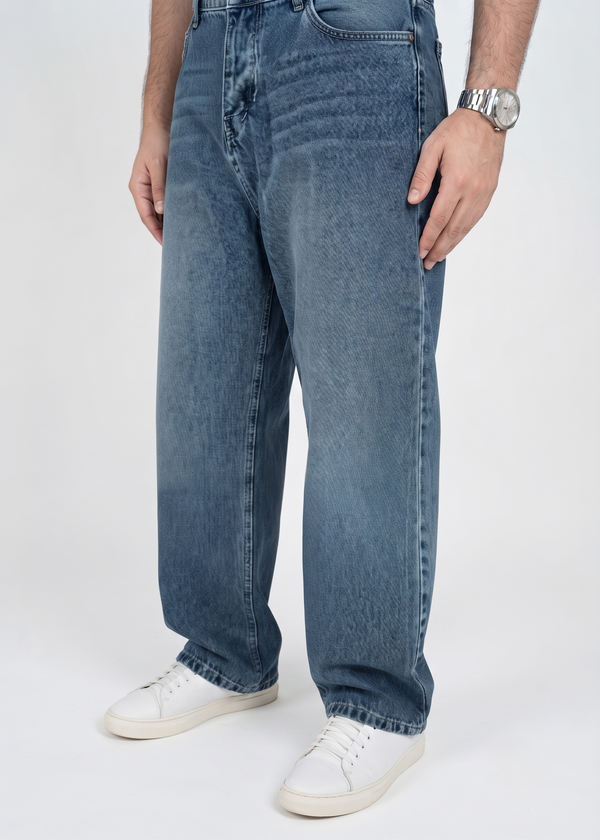 Baggy Fit Jeans — Stone Blue