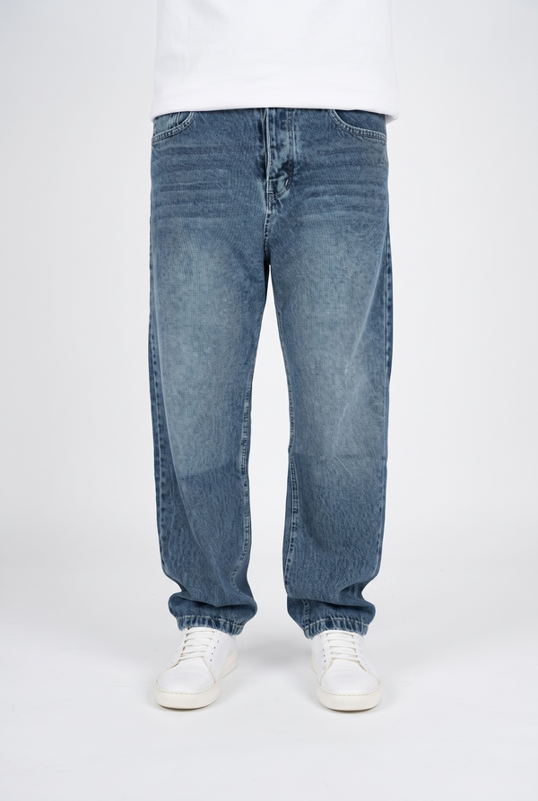 Baggy Fit Jeans — Stone Blue