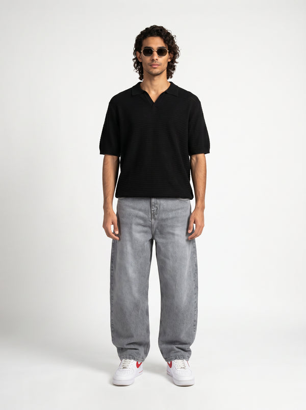 Super Wide-Leg Solid Baggy